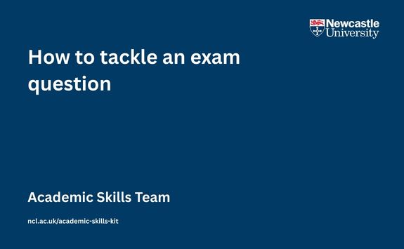 How to tackle an exam question video overlay