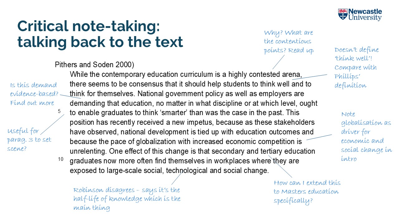 Example of the method