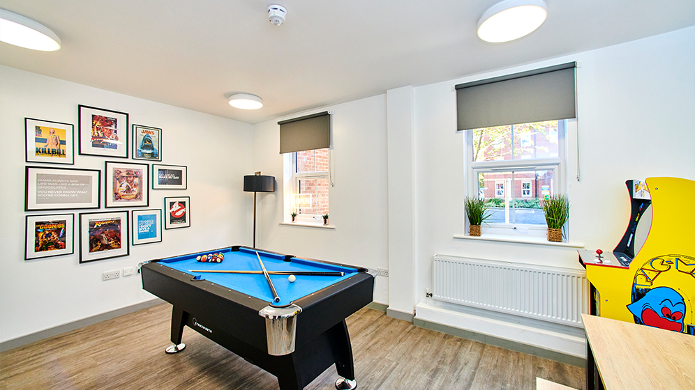 Marris House Snooker room
