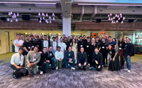 Chirag with other start up founders