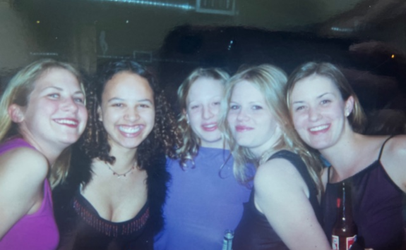 Jo and friends on a student night out