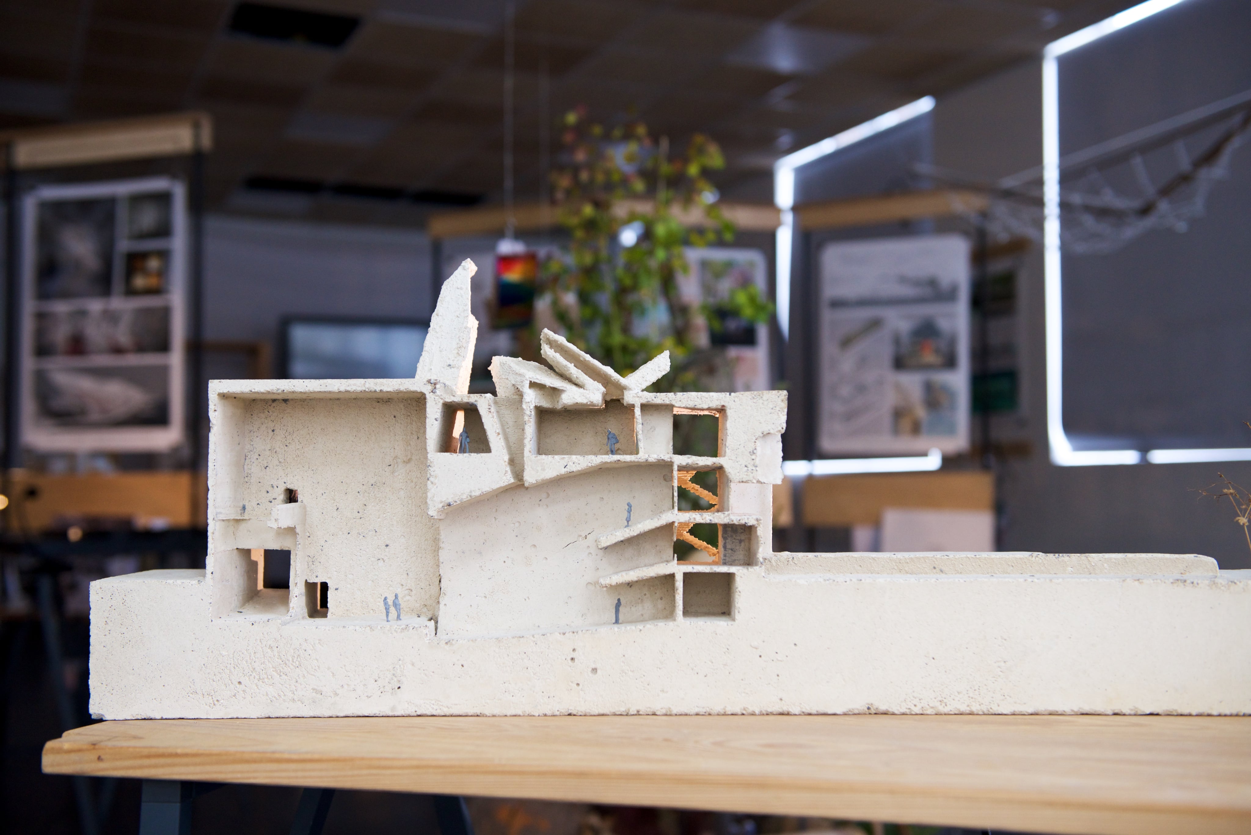 Man Looking At Sculpture 