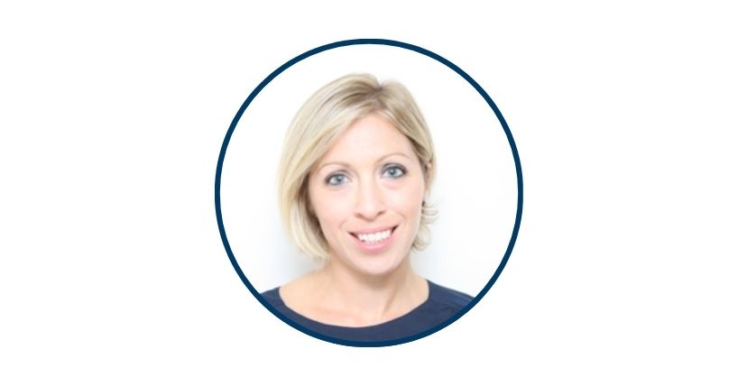 Professor Emma Stevenson is a white female. She has blonde hair parted on her left hand side.