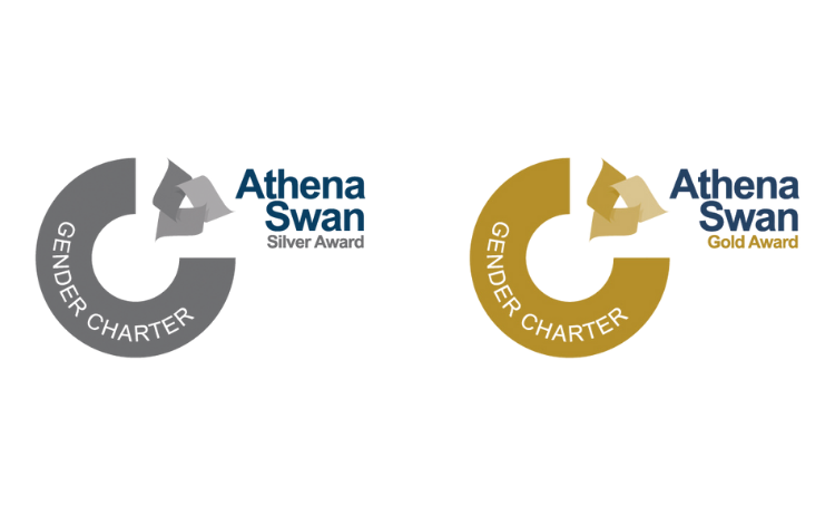 Athena Swan silver and gold awards logos	