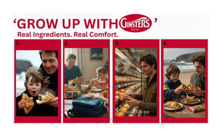 Grow Up with Ginsters campaign slide
