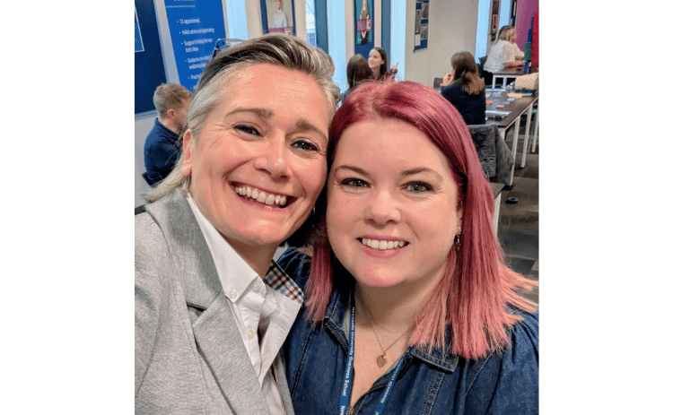 Jo Craggs and Joanne Parker smiling at a Women's Network event