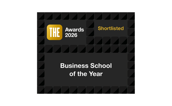 THE Awards 2026 nomination graphic with text "Business School of the Year"