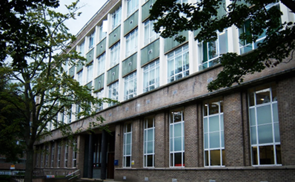 Stephenson Building front entrance in 1951