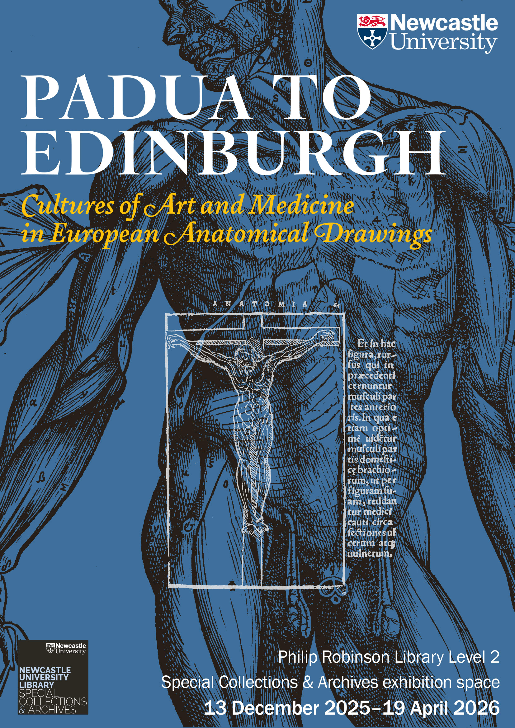 DUAL PANEL Padua to Edinburgh exhibition poster