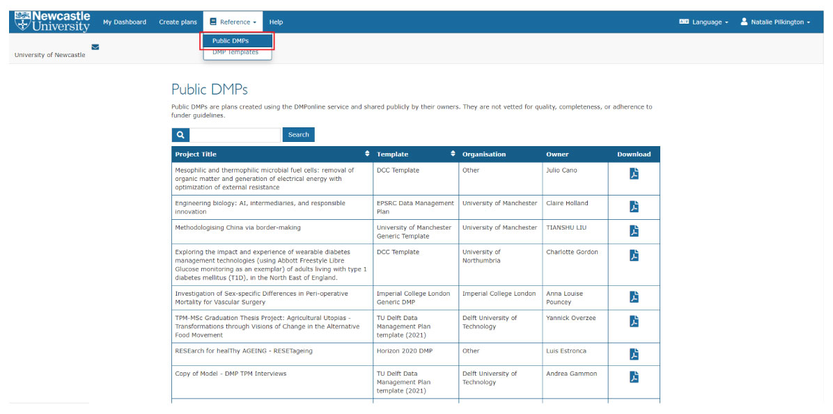 Screen capture of DMPOnline �山����