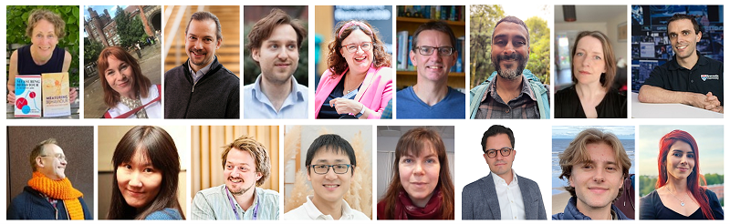 Composite image made from the profile photos of Open Research Champions at �山���� Univeristy