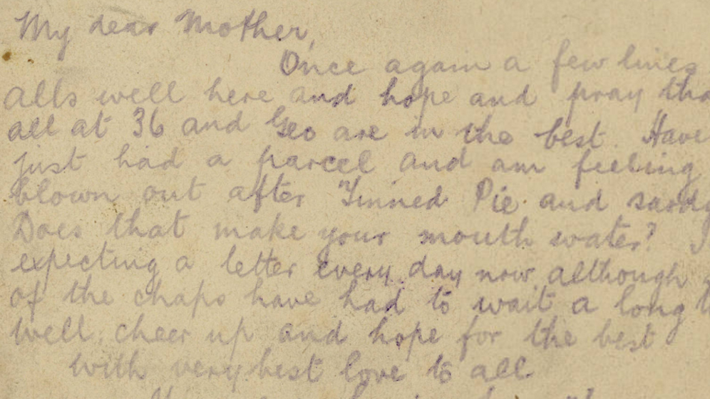 Postcard from Thomas Baker Brown to his father