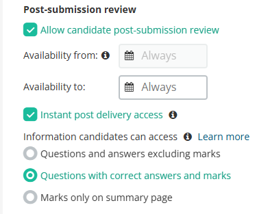 Auto feedback release for MA