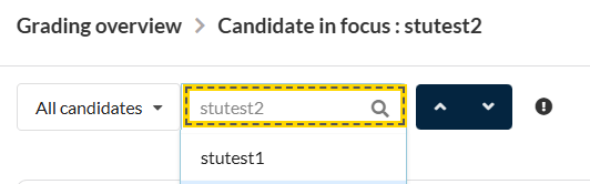 Candidate focus
