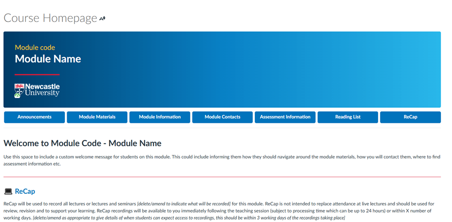 Screenshot of Canvas Blueprint Homepage