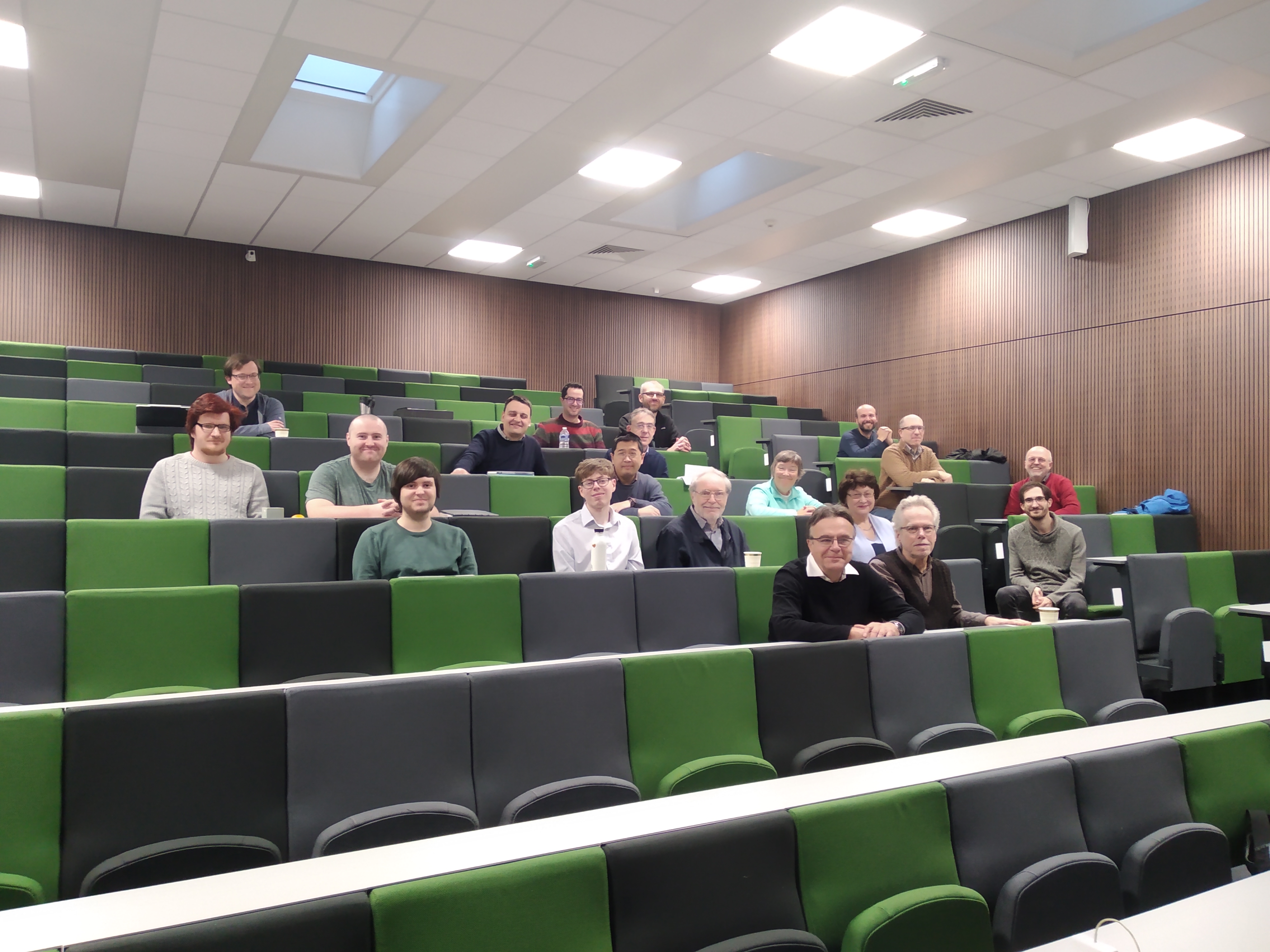 A lecture theatre seating area is filled with staff and students who attended the North British Functional Seminar.