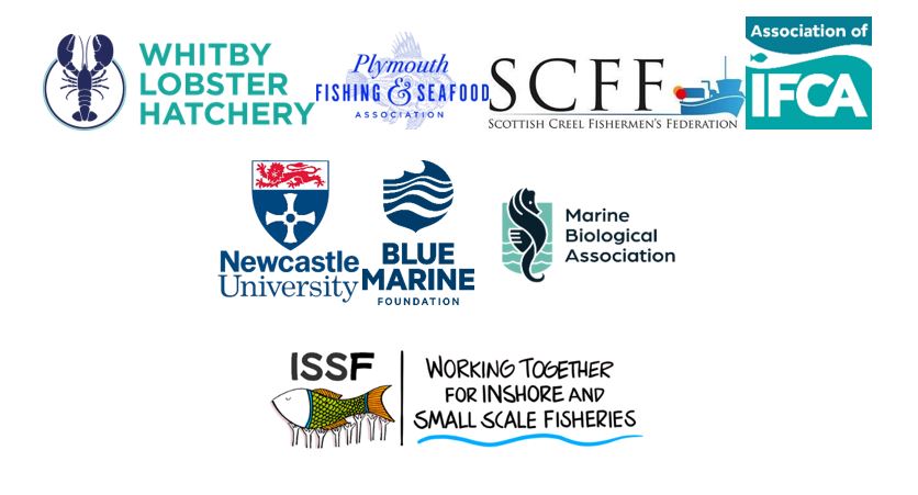 Logos of organisations supporting inshore and small-scale fisheries in the UK.
