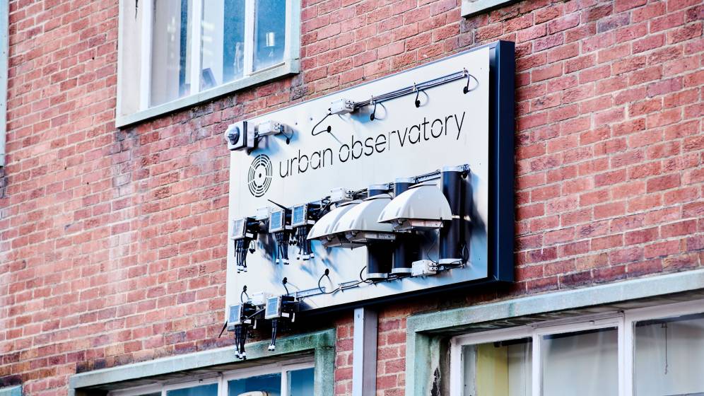 The sign outside the Urban Observatory.